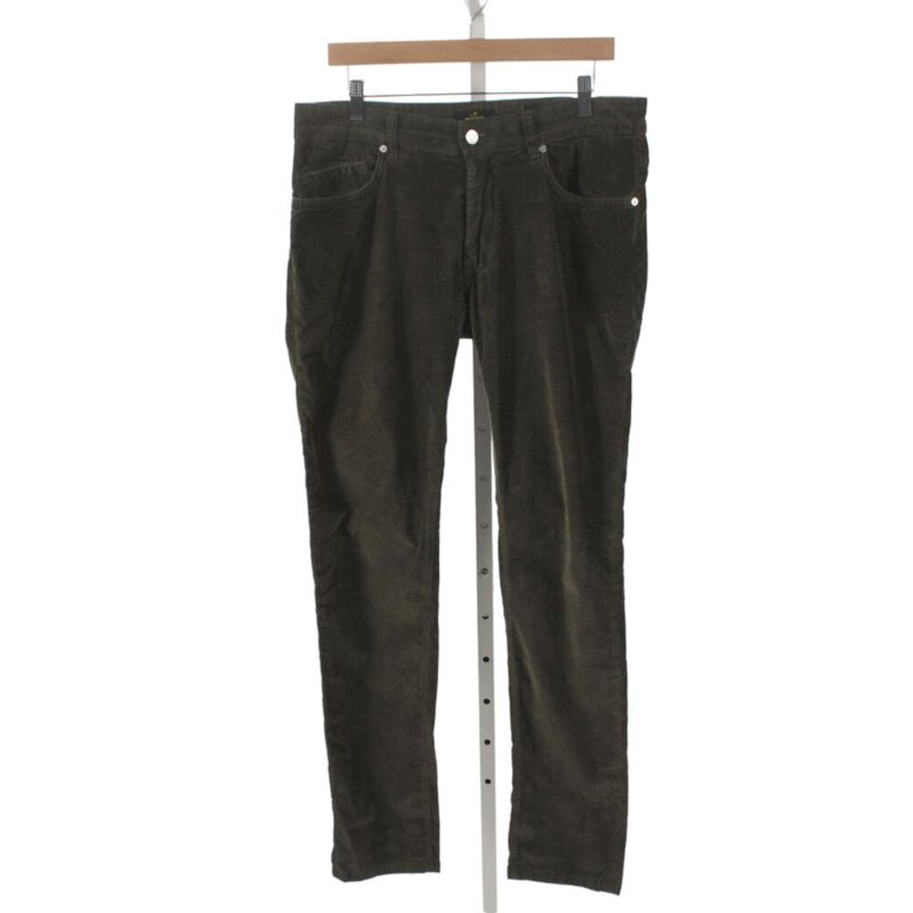 Masons Mens Brown Army Cotton Viscose Elastane Pants Button Closure Size 34